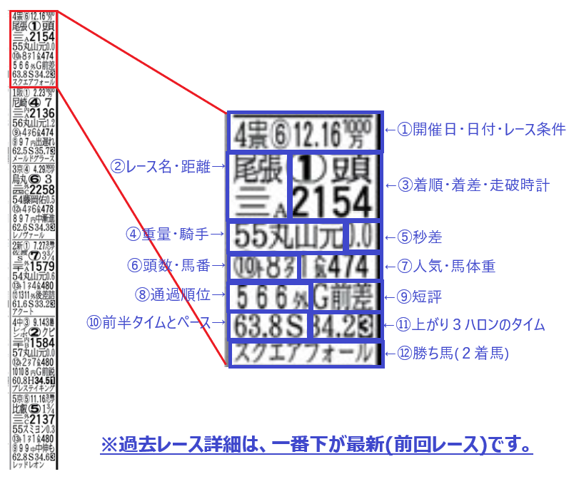 公式サイトより分かりやすい 競馬エイト の読み方 Odinの競馬情報サイト Horse Man World ホースマンワールド